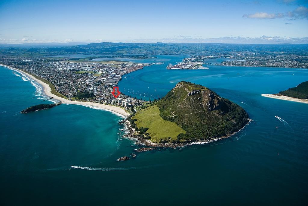 Ocean View Beach Escape - Top Floor Apartments, Mt Maunganui Base Mount Maunganui Luaran gambar