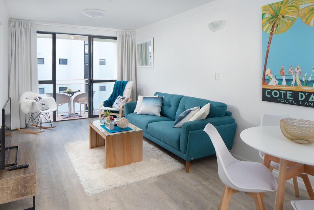 Ocean View Beach Escape - Top Floor Apartments, Mt Maunganui Base Mount Maunganui Luaran gambar